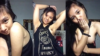 Bocil Viral Baju Jack Daniel Goyang Enak di Tiktok